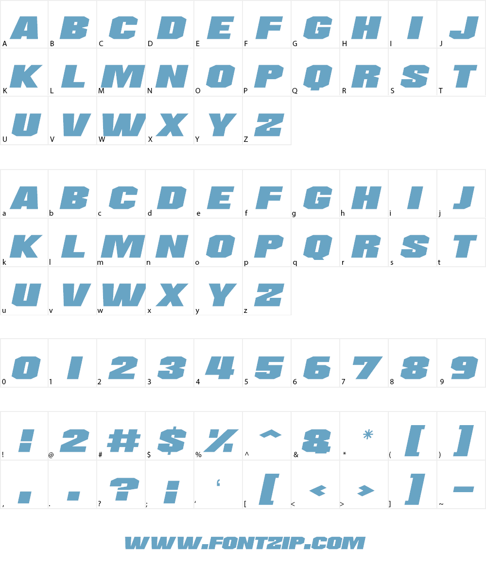 Supernovas Font Character